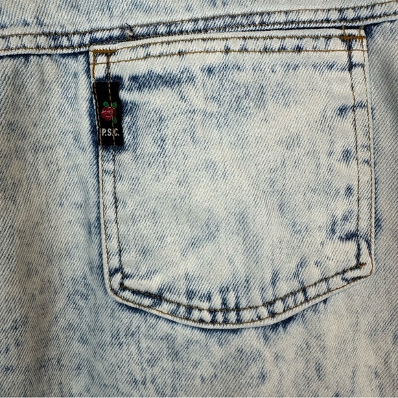 Vintage 80’s Paris Sport Club Iconic Acid Wash High Rise Mom Shorts Size 9 - Picture 5 of 8